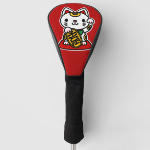 Couvre-club De Golf Maneki Neko (Chat Chanceux)