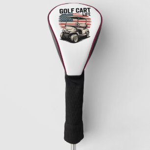 Couvre-club De Golf Mari de la vie en voiturette de golf Golfeur Amate