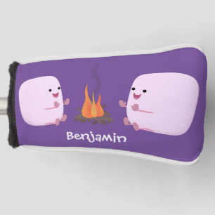 Couvre-club De Golf Marshmallows mignons roses par dessin animé sur le