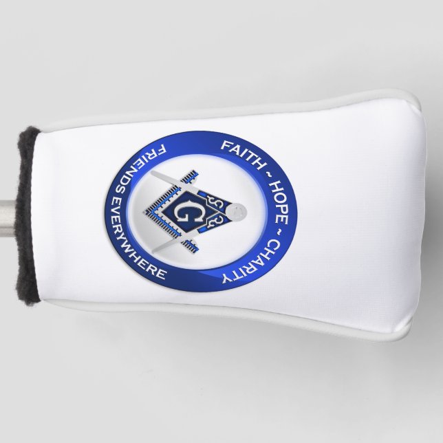 Couvre-club De Golf Masonic Golf Putter Cover (Devant)