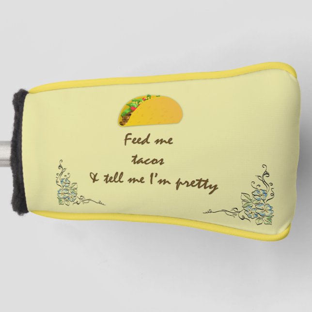 Couvre-club De Golf Me nourrir Tacos Golf Head Cover (Devant)