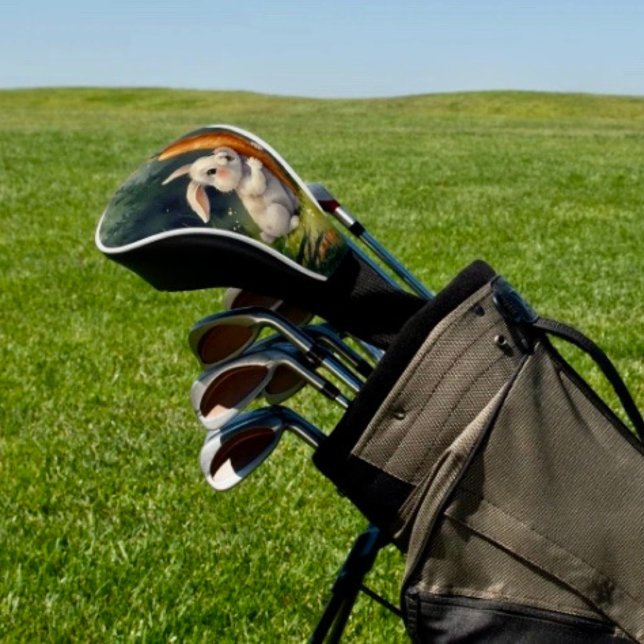 Couvre-club De Golf Meadow Bunny Dreams : Whimsical Golf Head Cover (Créateur téléchargé)