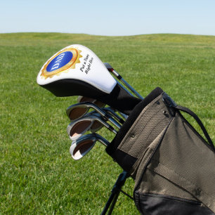 Couvre-club De Golf Médaillon d'or DAD Personnaliser avec le nom