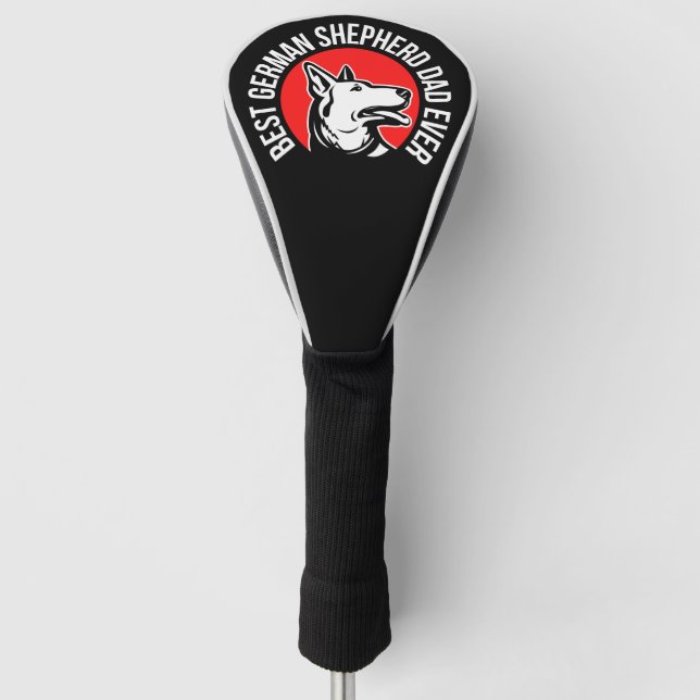 Couvre-club De Golf Meilleur berger allemand papa jamais (Devant)