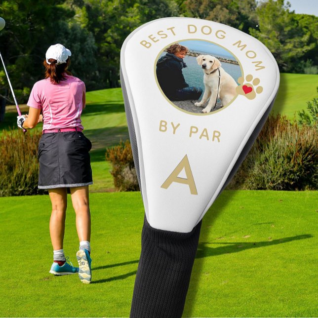 Couvre-club De Golf Meilleur Chien Maman Par Photo Personnalisé Monogr (Créateur téléchargé)