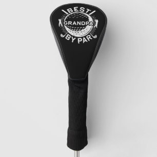 Couvre-club De Golf Meilleur Grand-Père Par Drôle Rétro Golf Ball Noir