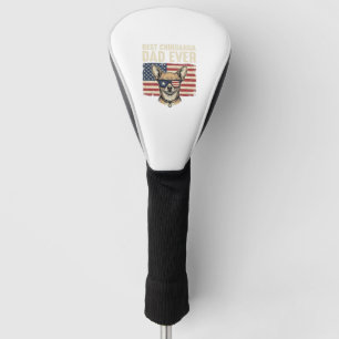 Couvre-club De Golf Meilleur papa Chihuahua de tous les temps Vintage
