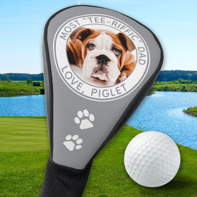 Couvre-club De Golf Meilleur papa jamais animal de compagnie photo per (Créateur téléchargé)