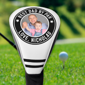 Couvre-club De Golf Meilleur papa par Par cadeau photo personnalisé De