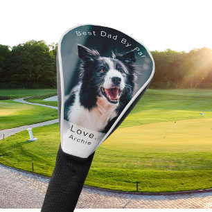 Couvre-club De Golf Meilleur Papa Par Par Par Amoureux des chiens Phot