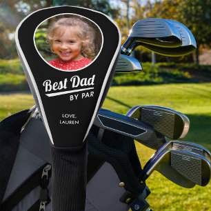 Couvre-club De Golf Meilleur Papa Par Personalisé Photo Noir