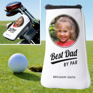Couvre-club De Golf Meilleur Papa Par Personalisé Photo Putter Blanc