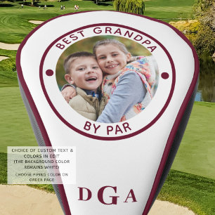 Couvre-club De Golf MEILLEUR PAPA PAR Photo Monogramme Bordeaux