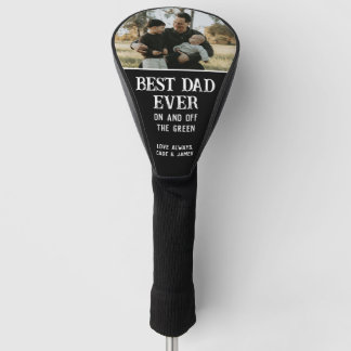 Couvre-club De Golf Meilleur Papa Personnalisé Photo Fête des Pères