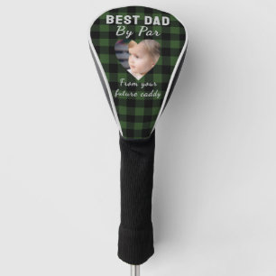 Couvre-club De Golf Meilleur Papa Photo Personnalisé Enfants Plaid Ver