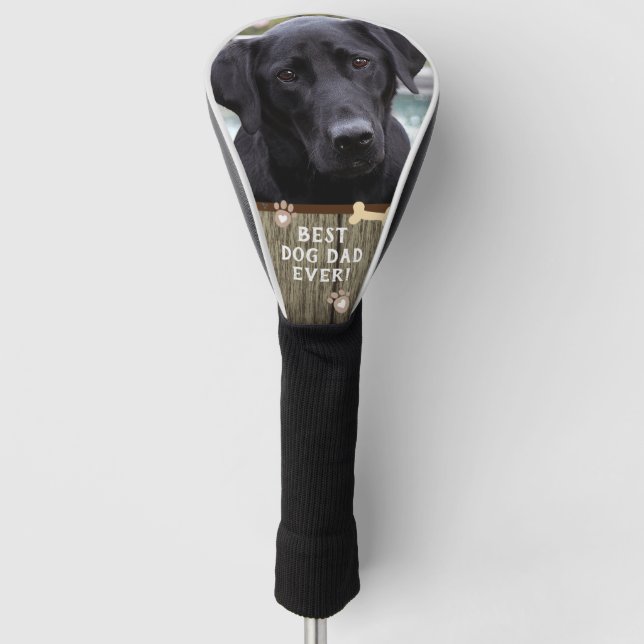 Couvre-club De Golf Meilleur père de chien jamais une photo (Devant)