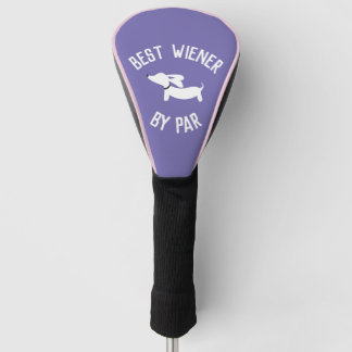 Couvre-club De Golf Meilleur Wiener par Par Punny Dachshund Golf Head 