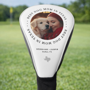 Couvre-club De Golf Meilleure Maman de Chien du Texas Photo Personnali