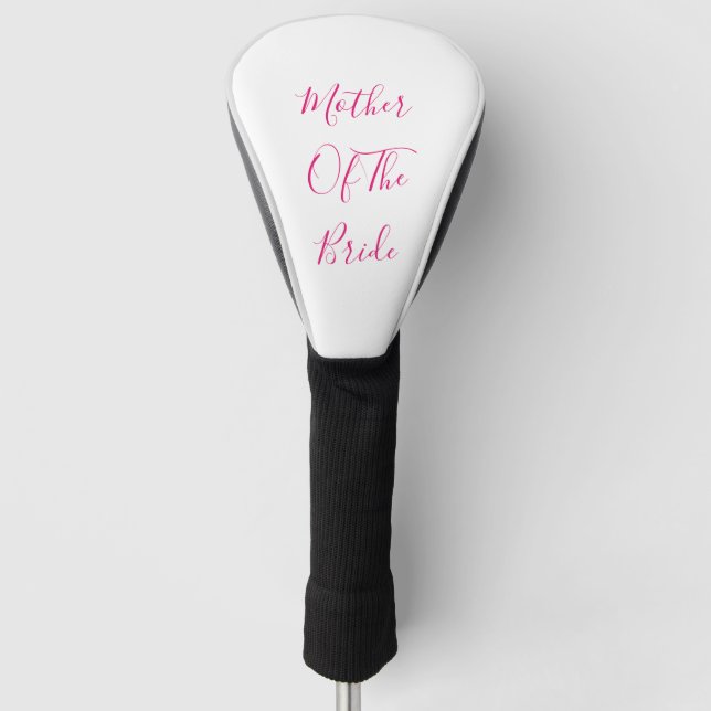 Couvre-club De Golf Mère De La Mariée Élégante Cadeau Mariage Faveur (Devant)