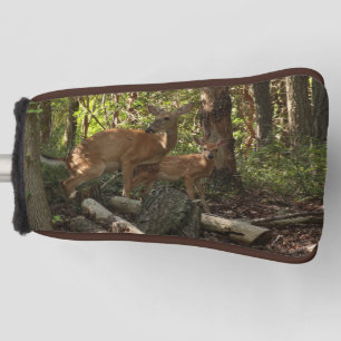 Couvre-club De Golf Mère et bébé cerf au Parc national de Shenandoah