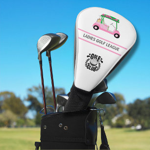 Couvre-club De Golf Message du logo de la Ligue de golf pour femmes Pi