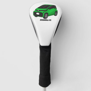 Couvre-club De Golf Mignonne micro-voiture verte