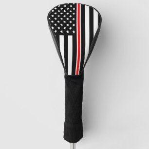 Couvre-club De Golf Mince Red Line Drapeau : Mémorial du héros des pom