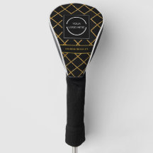 Modern Black and Gold Pattern Company Logo