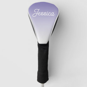 Couvre-club De Golf (Modifiable) Ombre couleur violet clair et votre t