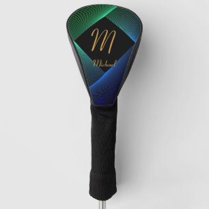Couvre-club De Golf Modifier le nom initial Ajouter le nom Geometry Gr