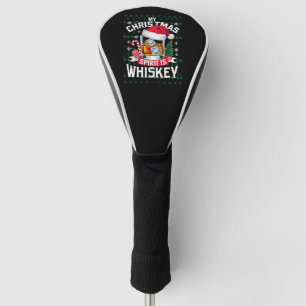 Couvre-club De Golf Mon Esprit de Noël est Whiskey laide doux Noël P