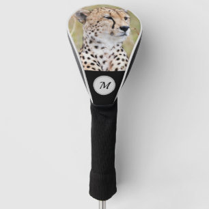 Couvre-club De Golf Monogram La faune de Cheetah personnalisée