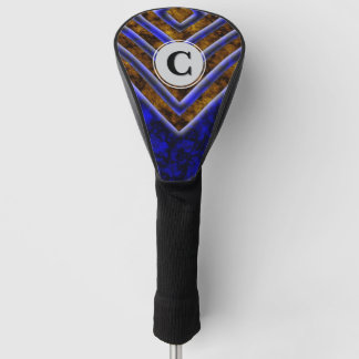 Couvre-club De Golf Monogramme Abstrait carré
