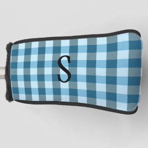 Couvre-club De Golf Monogramme bleu plaqué