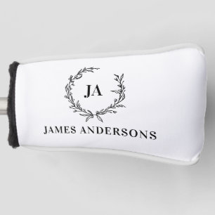 Couvre-club De Golf Monogramme couple initial wath moderne élégant