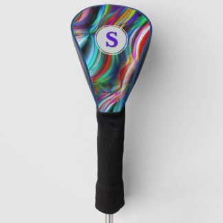 Couvre-club De Golf Monogramme de dunes peintes