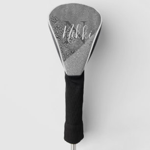 Couvre-club De Golf Monogramme de Léopard de Lotus Mandala