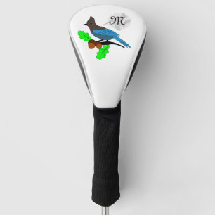 Couvre-club De Golf Monogramme de Steller Blue Jay