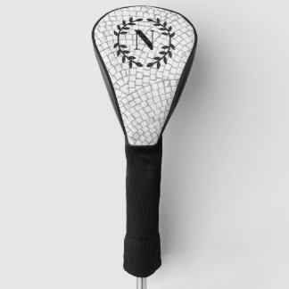 Couvre-club De Golf Monogramme en impression mosaïque