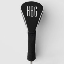 Monogramme minimaliste noir blanc initial