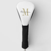 Monogramme Or initial et nom cadeau personnalisé