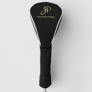 Couvre-club De Golf Monogramme Or modèle le mieux créer votre propre