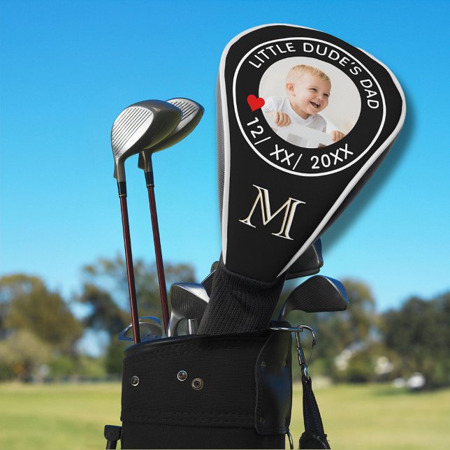 Couvre-club De Golf Monogramme Photo PDA DE LITTLE DUDE Date (Créateur téléchargé)