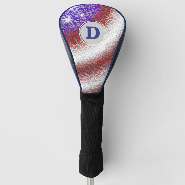 Couvre-club De Golf Monogramme Stars-n-Stripes (Devant)