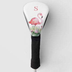 Couvre-club De Golf Monogramme Tropical Tête de golf
