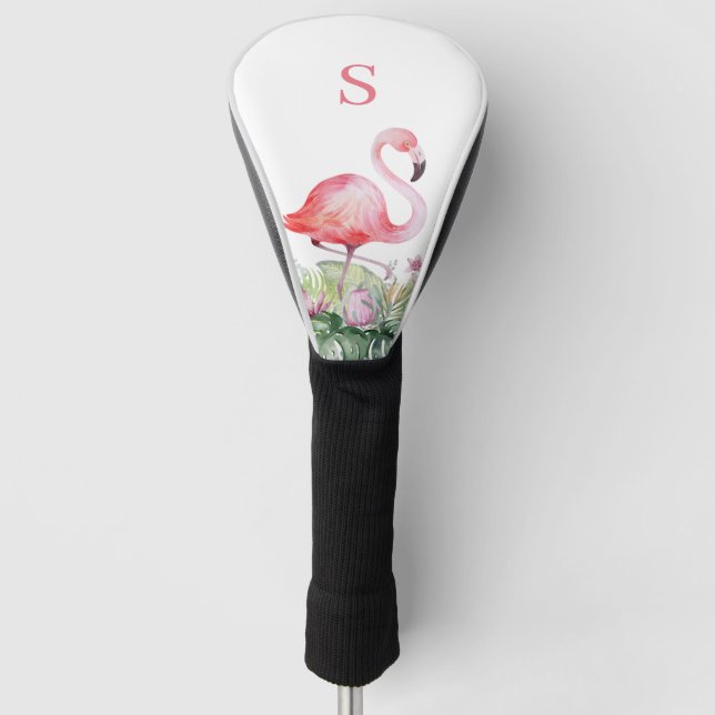 Couvre-club De Golf Monogramme Tropical Tête de golf (Devant)