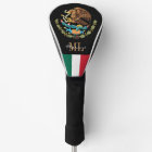 Monogrammed Golf, Aigle du Mexique et drapeau mexi