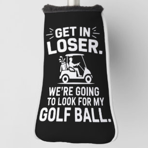 Couvre-club De Golf Monte dans la voiture de golf perdant cherche ma b