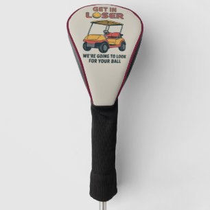 Couvre-club De Golf Monte dans la voiture loser Vintage drôle chariot
