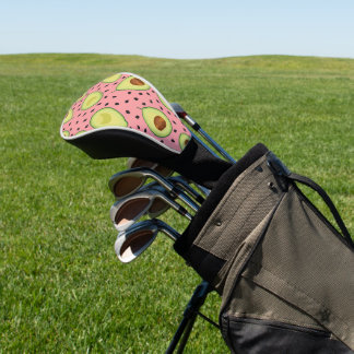 Couvre-club De Golf Motif Avocado rose